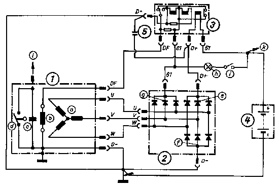 Alternator Charging System Diagram (8K)