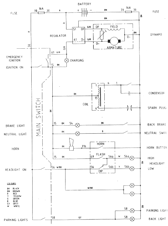 Simplified wiring diagram for Basic TS models (24K)